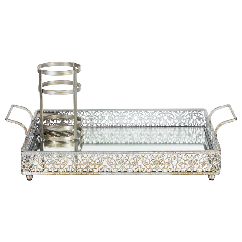 Rosdorf Park Davida Wine Serving Tray & Reviews Wayfair